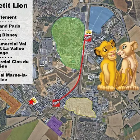 Du Petit Lion Proche Disneyland Paris Apartment